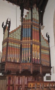 I'm sure this organ could make some clanging noises - or beautiful music. Taken in a church in Gloucestershire; wish I could remember which one!